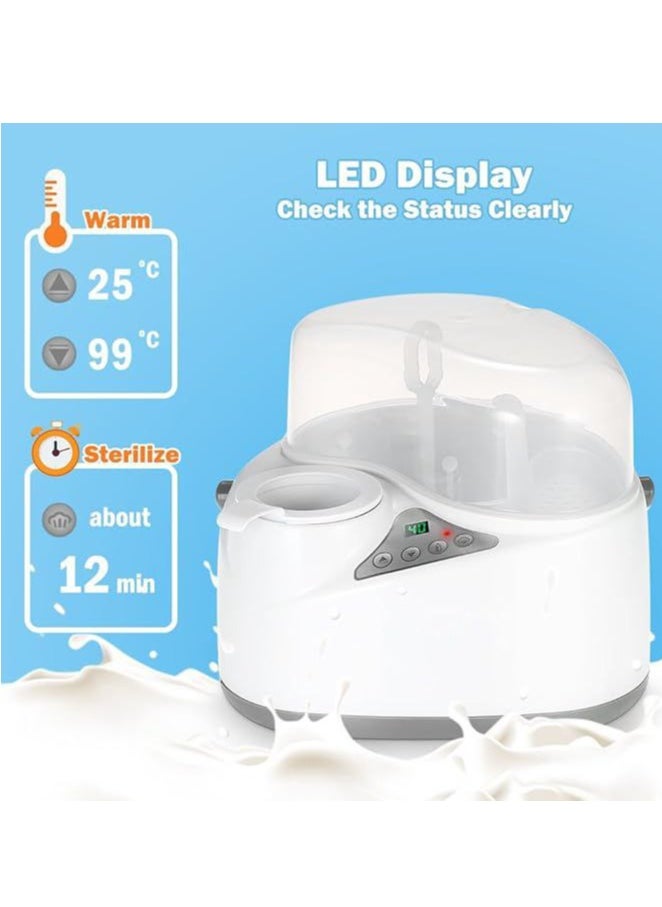 4 In 1 Baby Milk Bottle Sterilizer And Warmer Multi-Functional And Space-Saving Warmer Heater Sterilizer & Storage Of Bottles