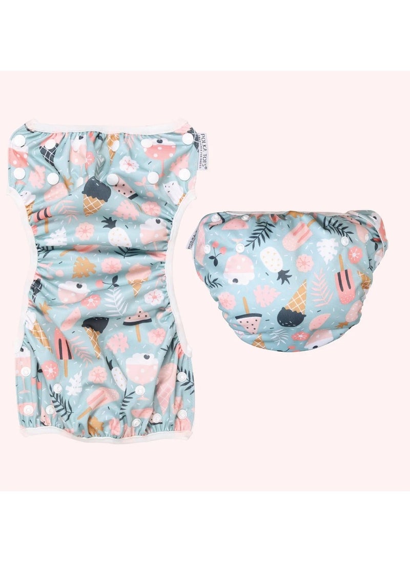 Polka Tots Reusable Swim Diaper - Candy