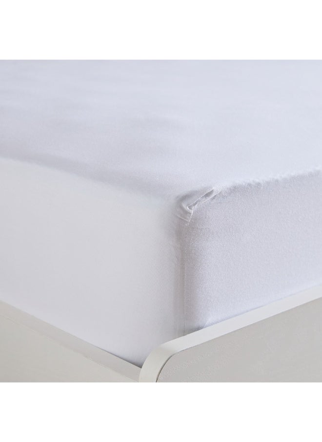 Essential Cotton Queen Fitted Sheet 150 X 200 X 36 Cm