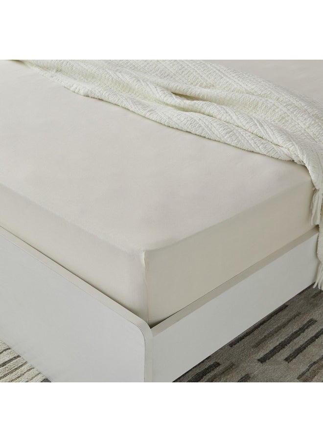 Essential Cotton Double Fitted Sheet 140 x 200 x 36 cm