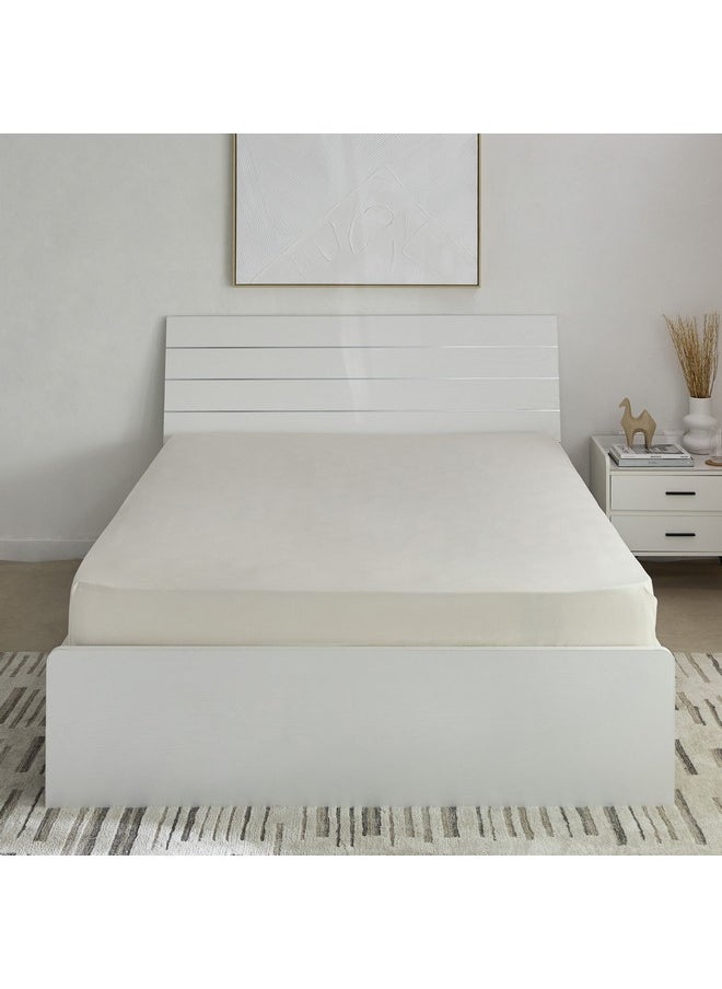 Essential Cotton Double Fitted Sheet 140 x 200 x 36 cm