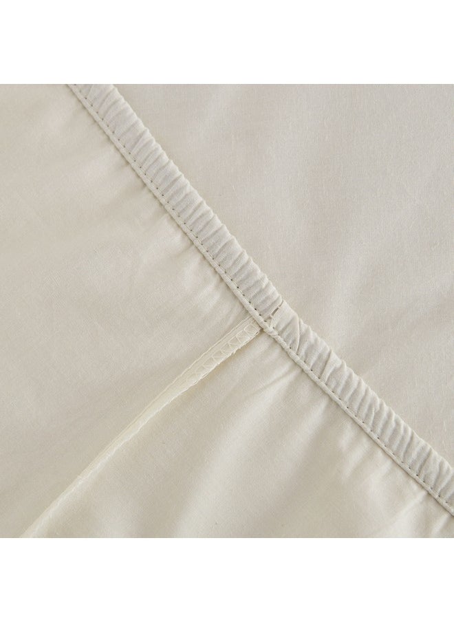 Essential Cotton Double Fitted Sheet 140 x 200 x 36 cm