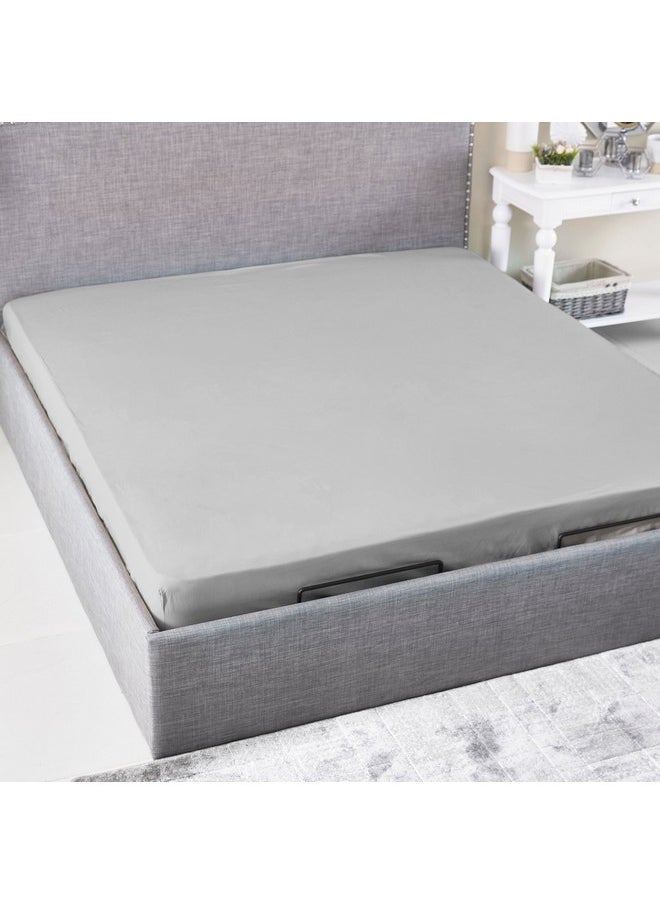 Ballina Solid Cotton Queen Fitted Sheet 200 x 33 x 150 cm