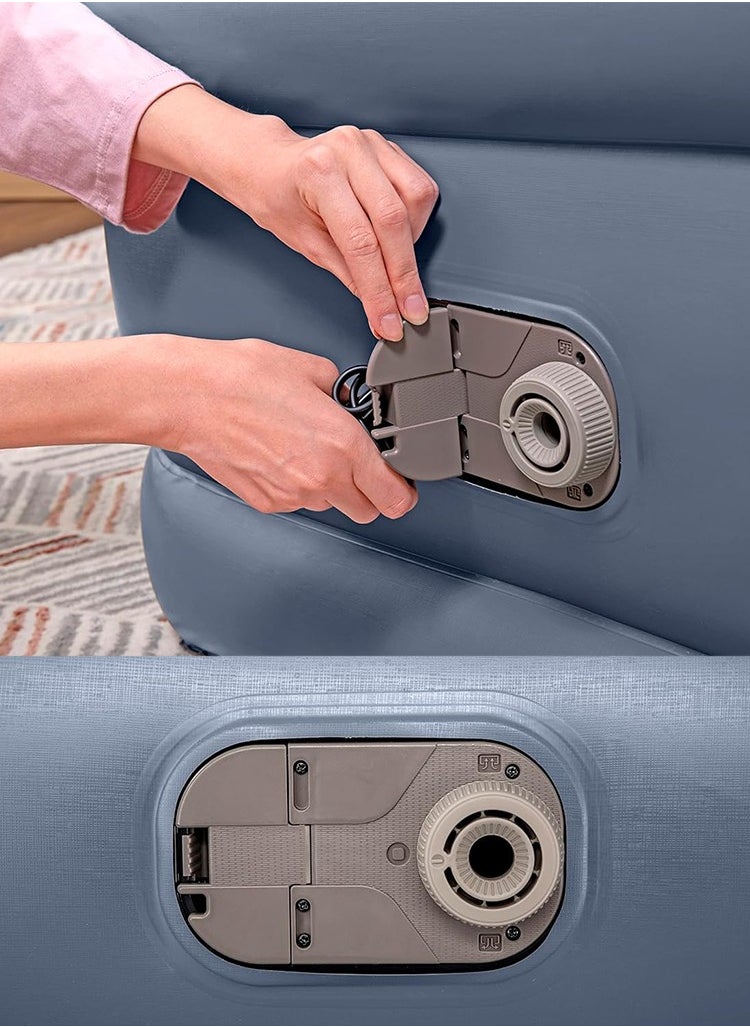 Air Mattress Twin with Built-in AC Pump and Antimicrobial Coating, Bestway 75