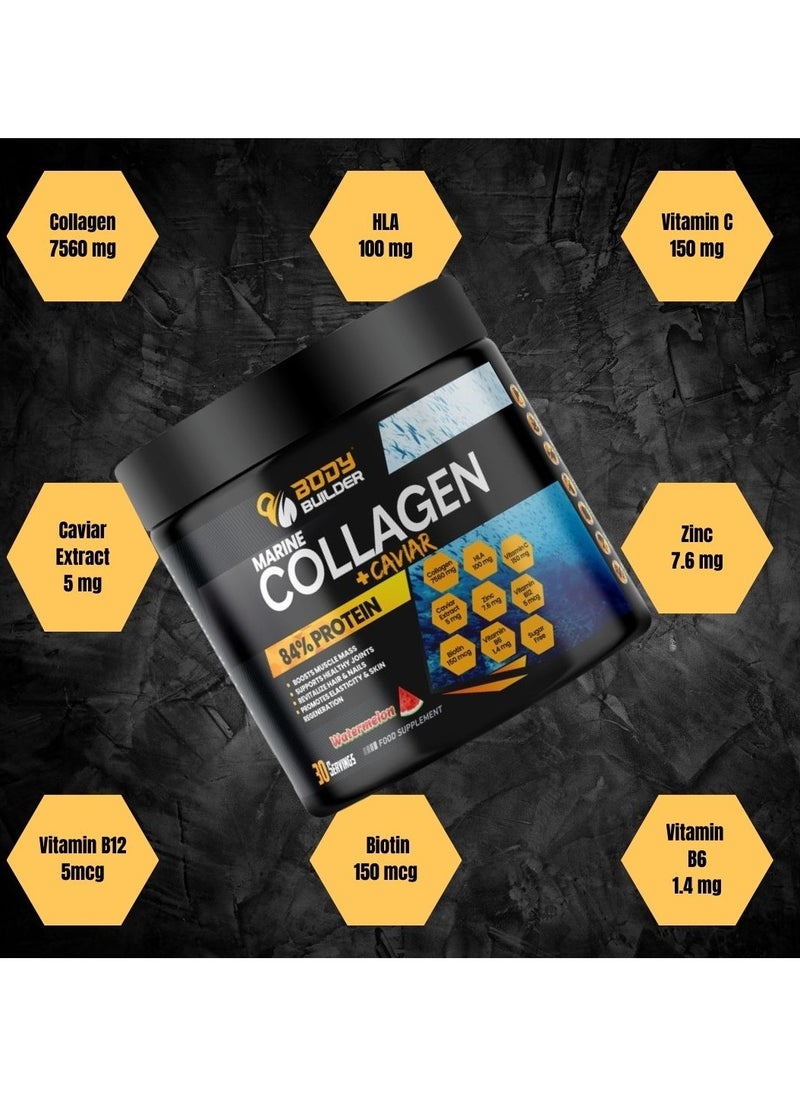 Body Builder Marine Collagen Plus Caviar Grape Flavour 270 Gm
