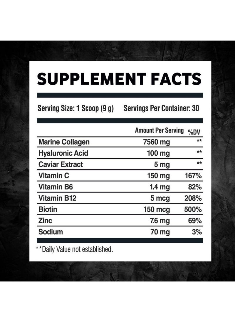 Body Builder Marine Collagen Plus Caviar Grape Flavour 270 Gm