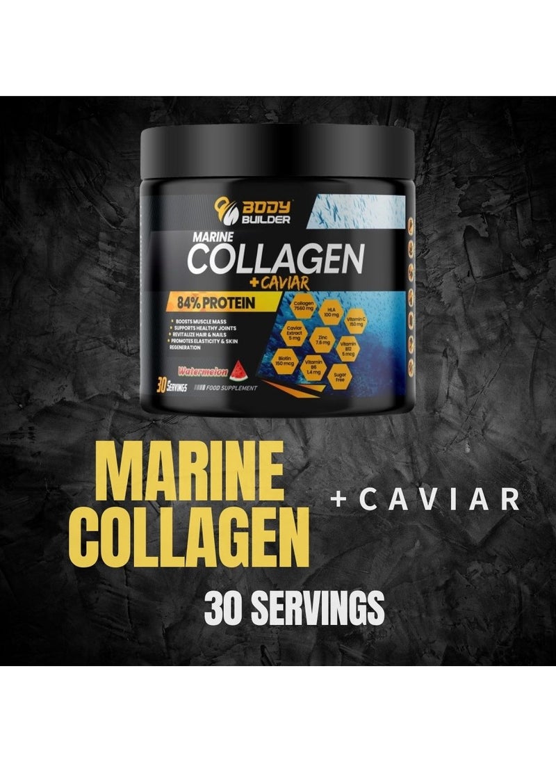 Body Builder Marine Collagen Plus Caviar Grape Flavour 270 Gm