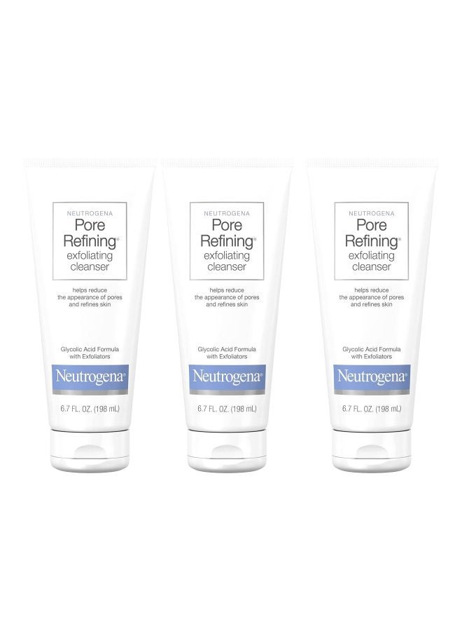 3-Piece Pore Refining Exfoliating Cleanser Set 196x 3ml