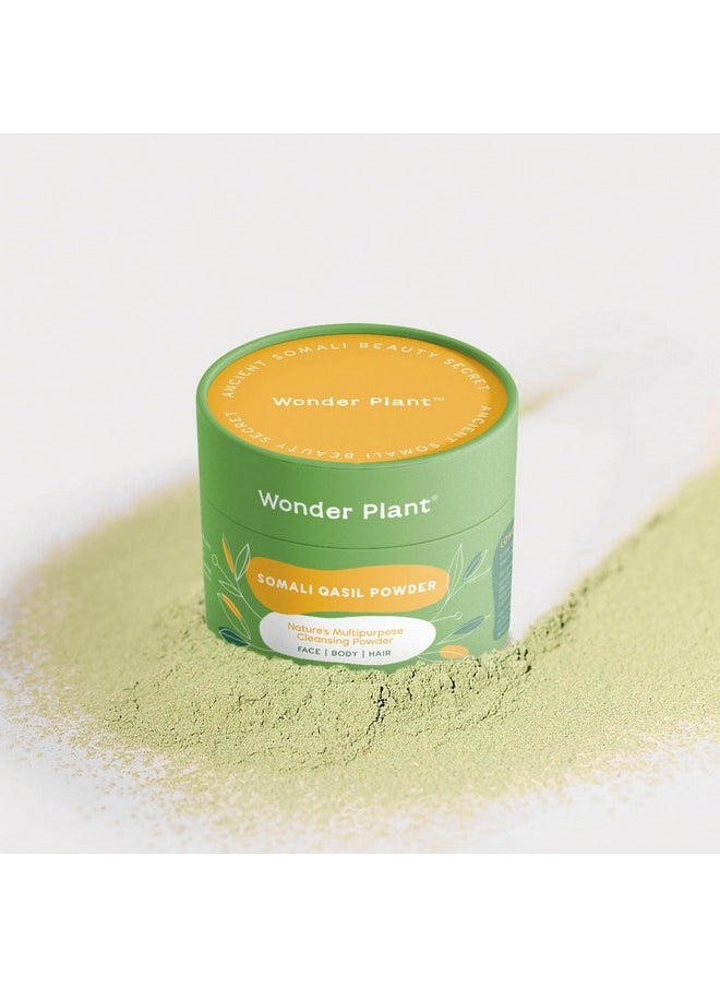 Wonder Plant 2oz (60g) | Somali Qasil Powder | Face, Body, Hair | Nature's Multipurpose Cleansing Powder