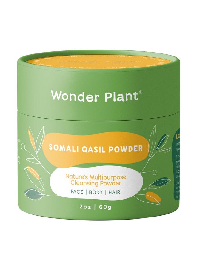 Wonder Plant 2oz (60g) | Somali Qasil Powder | Face, Body, Hair | Nature's Multipurpose Cleansing Powder