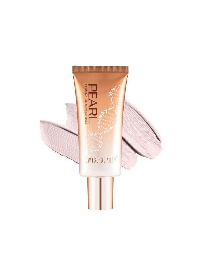 Swiss Beauty Pearl illuminator Makeup Base Liquid (Silver Pink, 35 g)