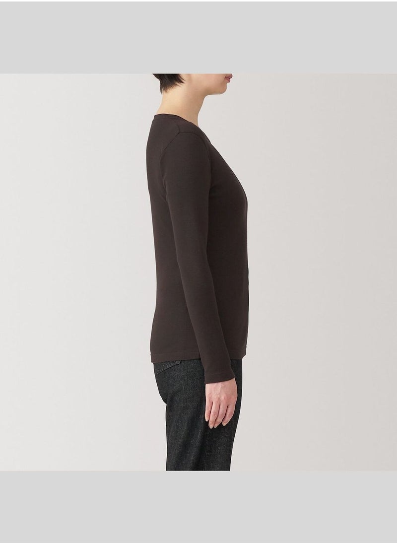 Soy Fiber Blend Ribbed Turtle Neck Long Sleeve T-Shirt