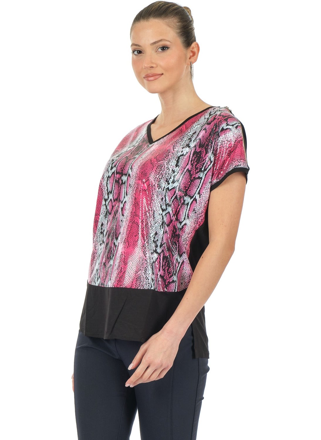 Fuchsia Women's T-Shirt MY2150P10772