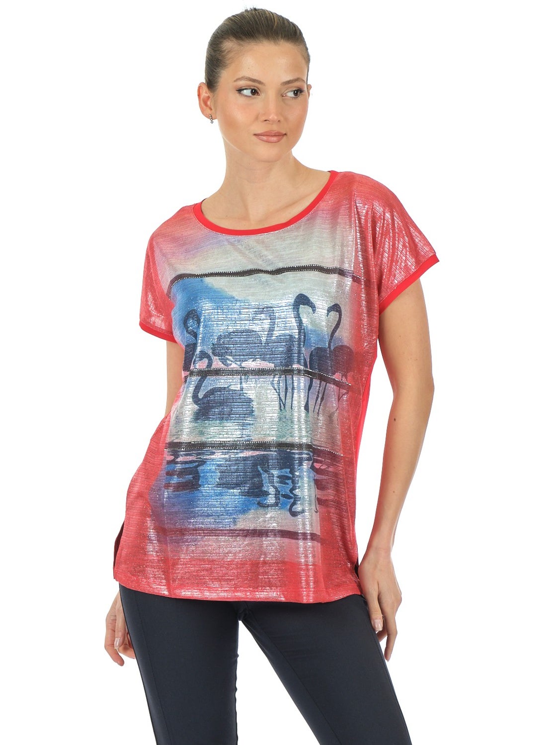 Red Women's T-Shirt MY2150P10684