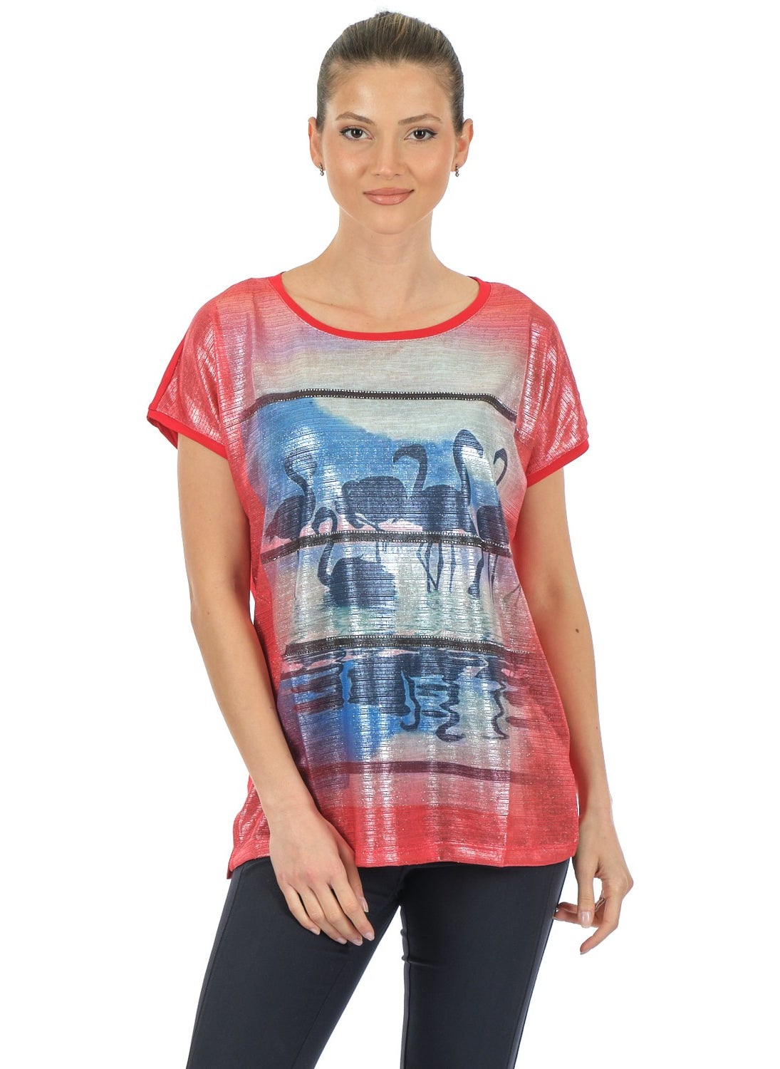 Red Women's T-Shirt MY2150P10684