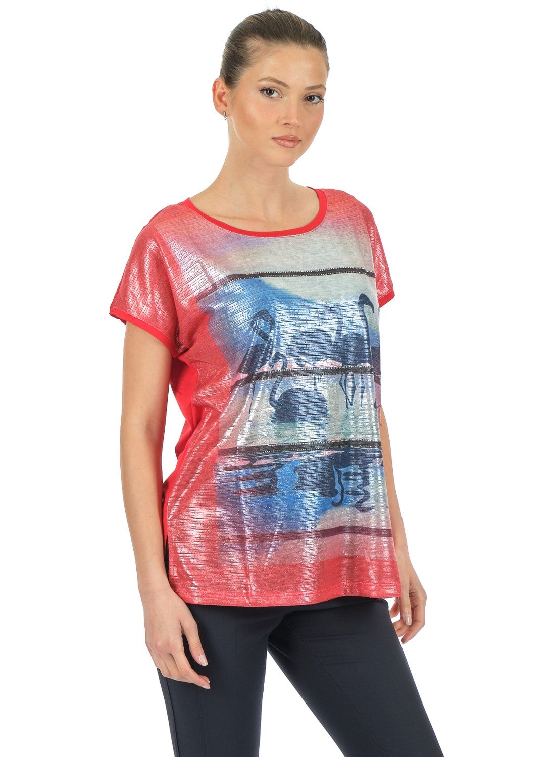 Red Women's T-Shirt MY2150P10684