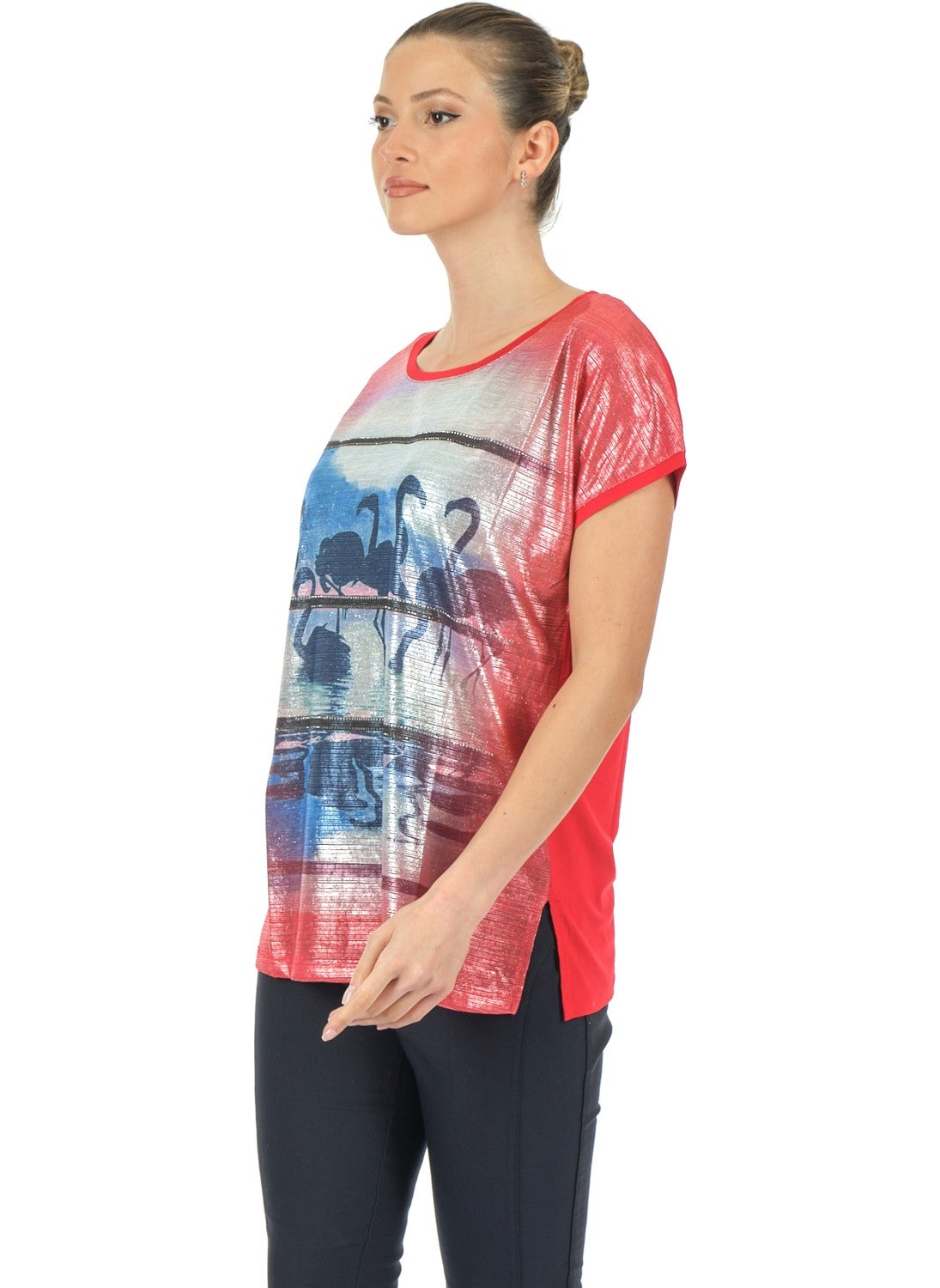 Red Women's T-Shirt MY2150P10684