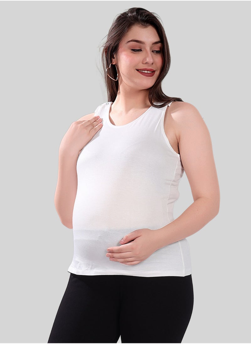 TUMMY Maternity and Nursing Tank Top Combo Pack  of 2