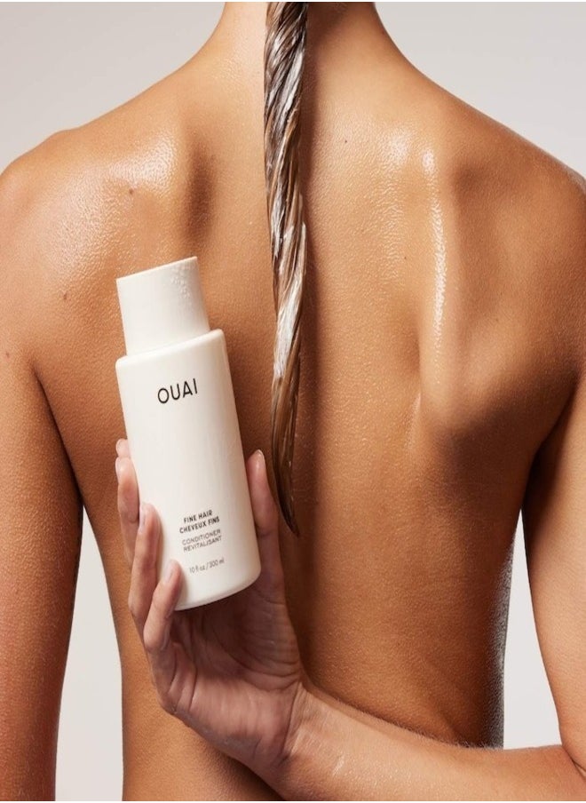 OUAI Fine Hair Conditioner - Lightweight Hydration for Fine Hair, 300ml