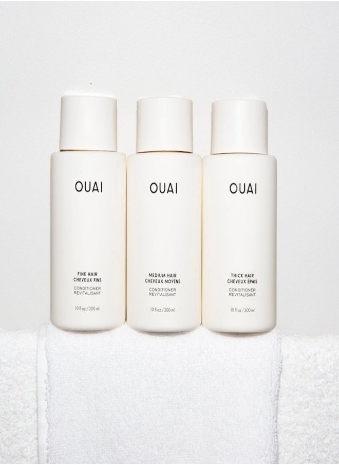 OUAI Fine Hair Conditioner - Lightweight Hydration for Fine Hair, 300ml