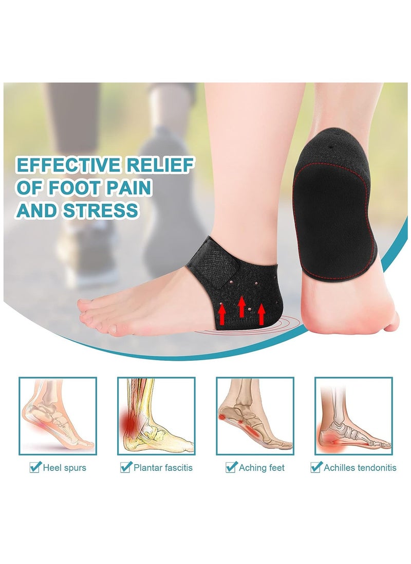 Gel Heel Protectors Gel Socks Heel Cups Pads Protective Heel Cover, Support Heel Protectors Plantar Fasciitis Gel Insert for Relieving Heel Pain of Plantar Fasciitis, Heel Spur, Cracked Heels (Small)