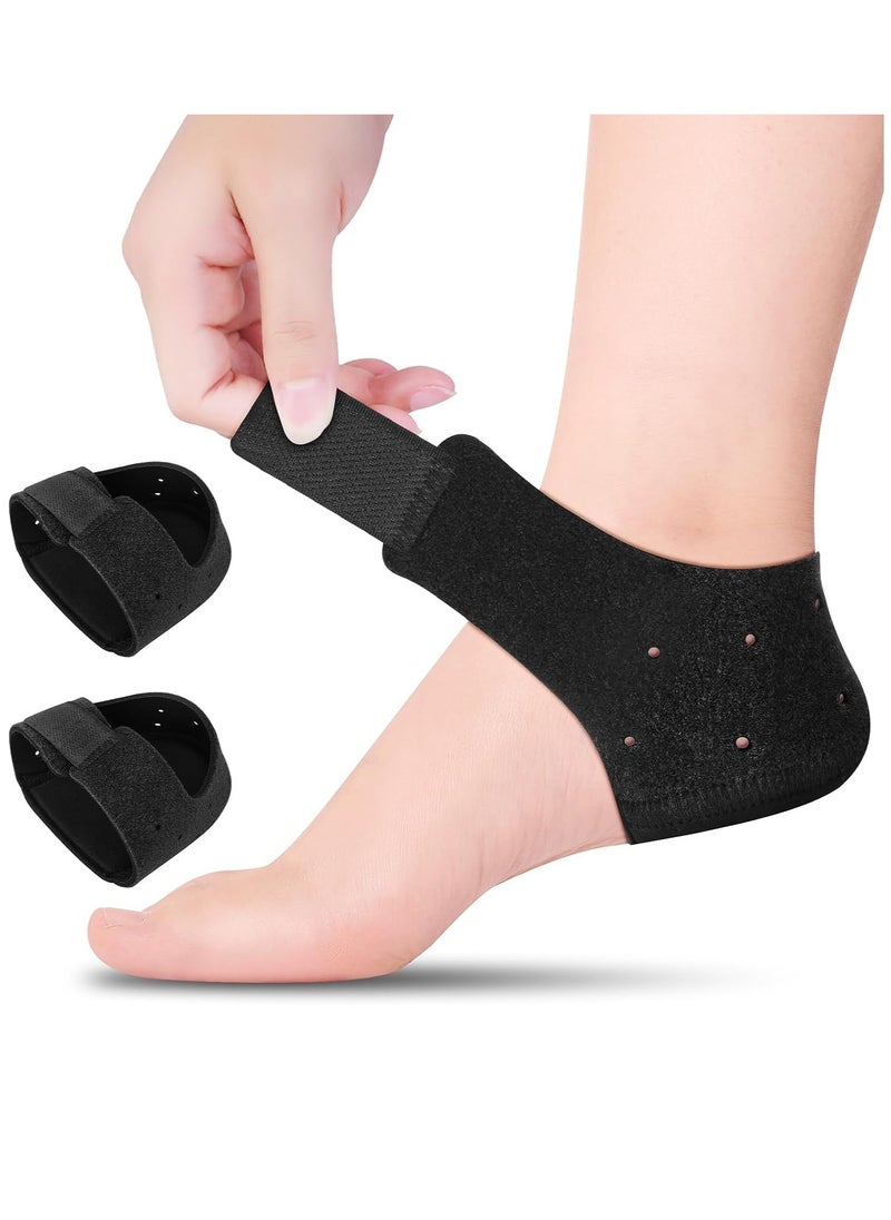 Gel Heel Protectors Gel Socks Heel Cups Pads Protective Heel Cover, Support Heel Protectors Plantar Fasciitis Gel Insert for Relieving Heel Pain of Plantar Fasciitis, Heel Spur, Cracked Heels (Small)