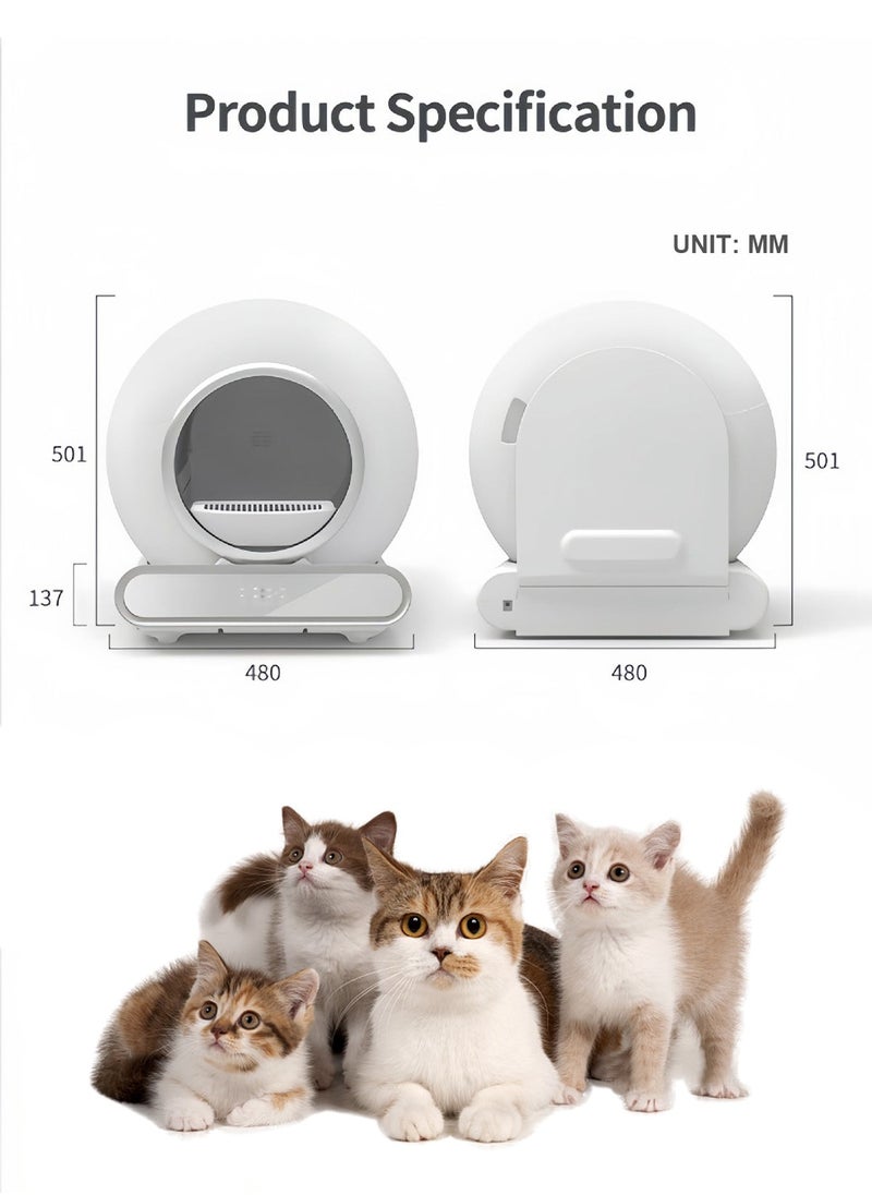 Automatic Cat Litter Box Self Cleaning Cat Litter Box Capacity Smart Cat Litter Box