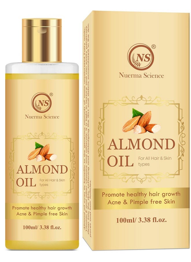 Nuerma Science Pure Almond Oil (Badam ka Tail) For Hair Oil (100 ml)