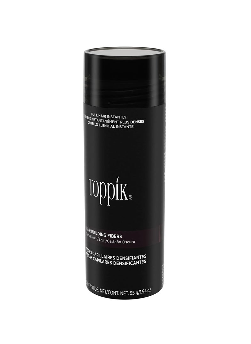 Toppik Hair Building Fibers, White, 55g | Fill In Fine or Thinning Hair | Instantly Thicker, Fuller Looking Hair | 9 Shades for Men Women