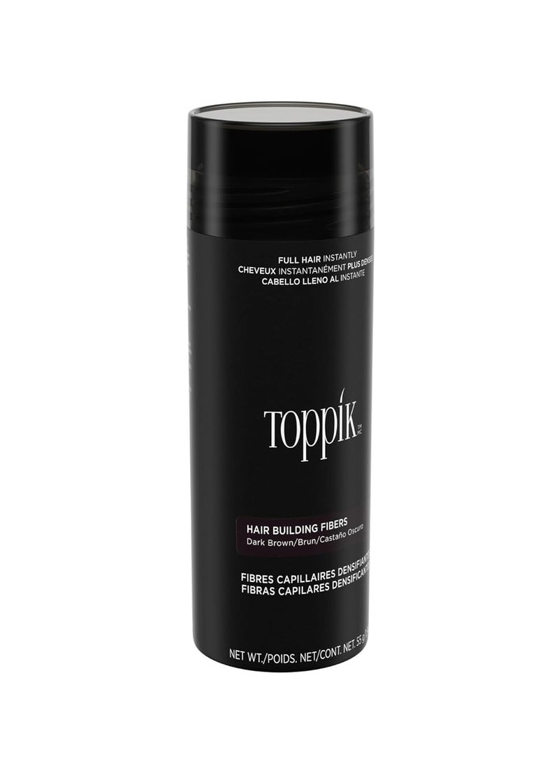 Toppik Hair Building Fibers, White, 55g | Fill In Fine or Thinning Hair | Instantly Thicker, Fuller Looking Hair | 9 Shades for Men Women