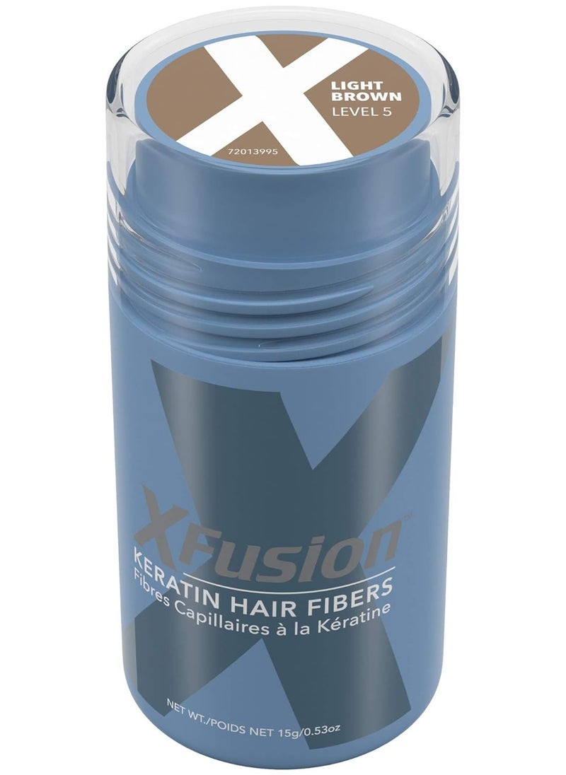 XFusion Keratin Hair Fibers - Light Brown (15g)