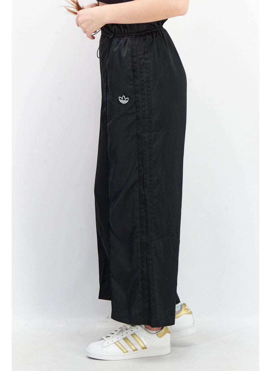 Women Sportswear Fit Wide Leg Track Pants, Black