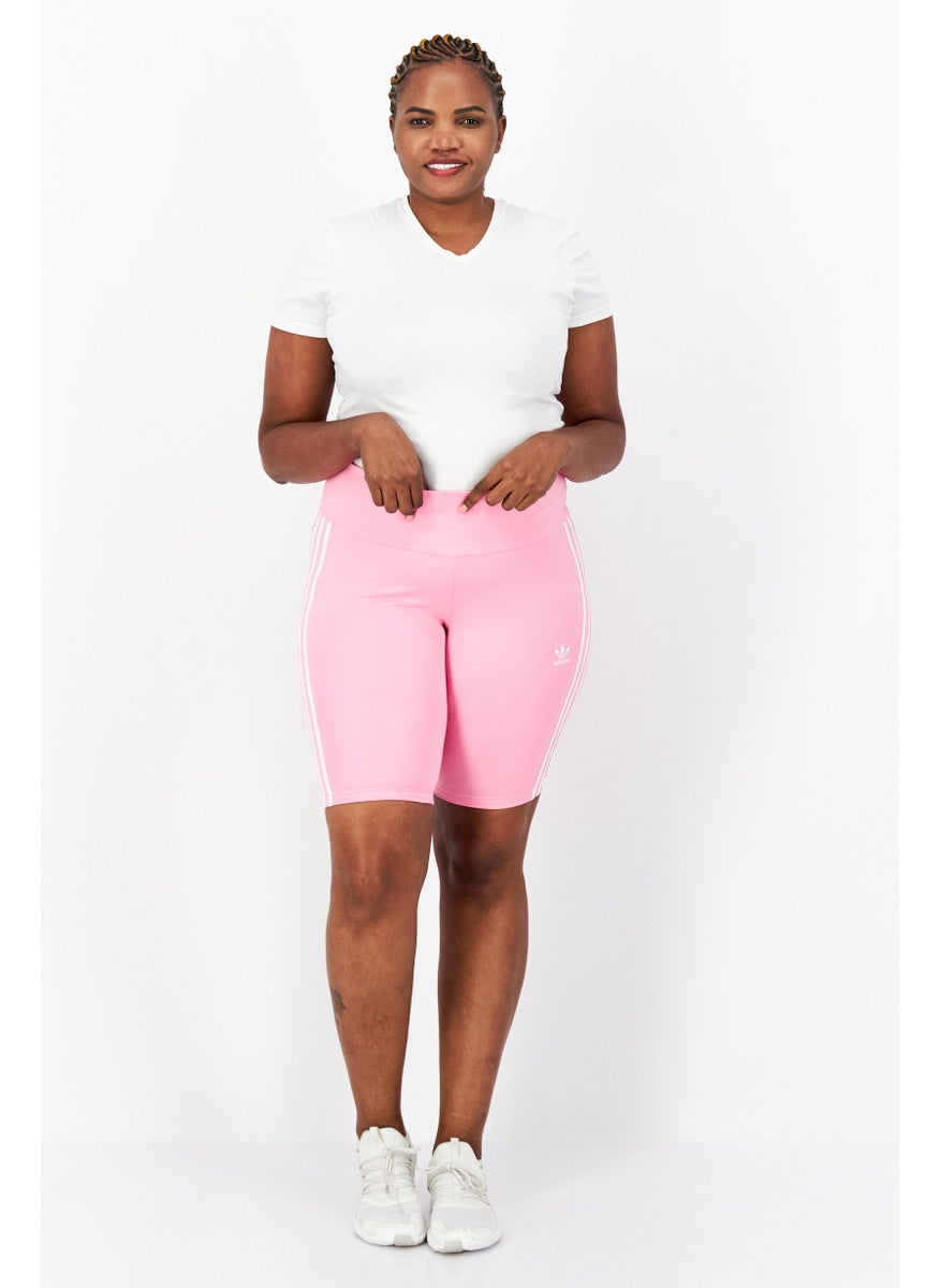 Women Plus Size Training Short, Pink