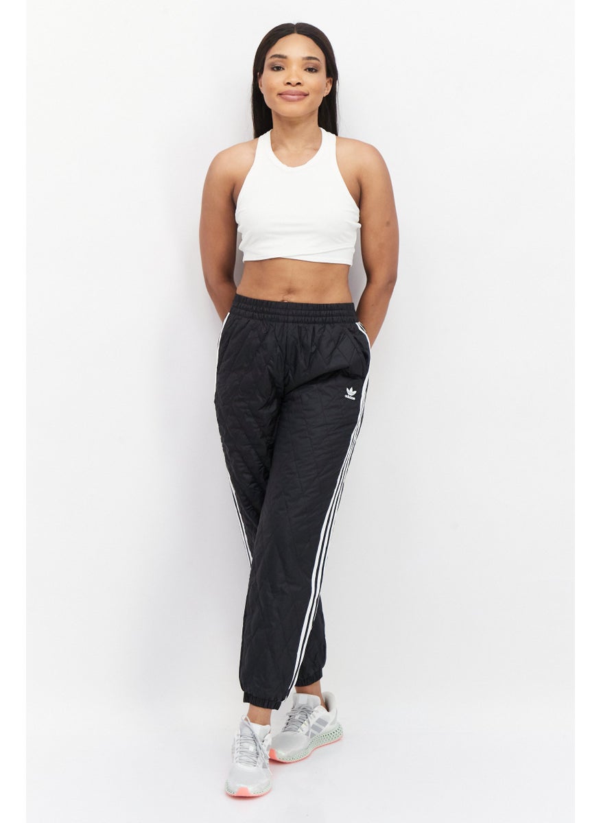 Women Sportswear Fit Outdoor Track Pants, Black