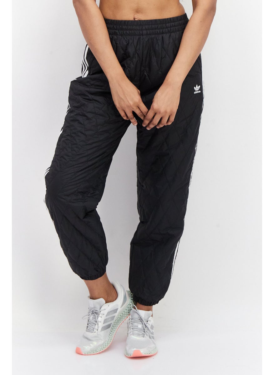 Women Sportswear Fit Outdoor Track Pants, Black