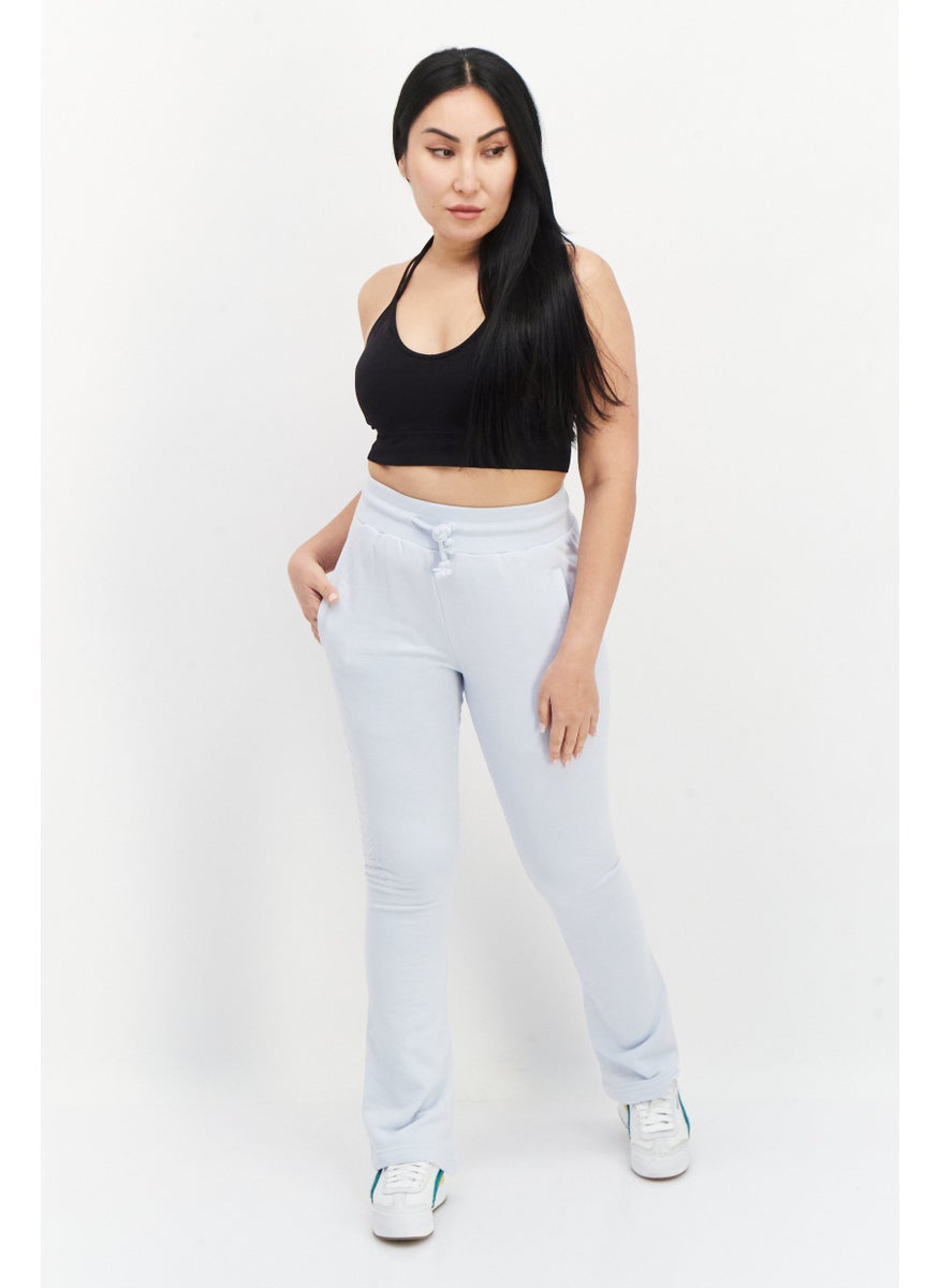 Women Sportswear Fit Training Track Pants, Light Blue