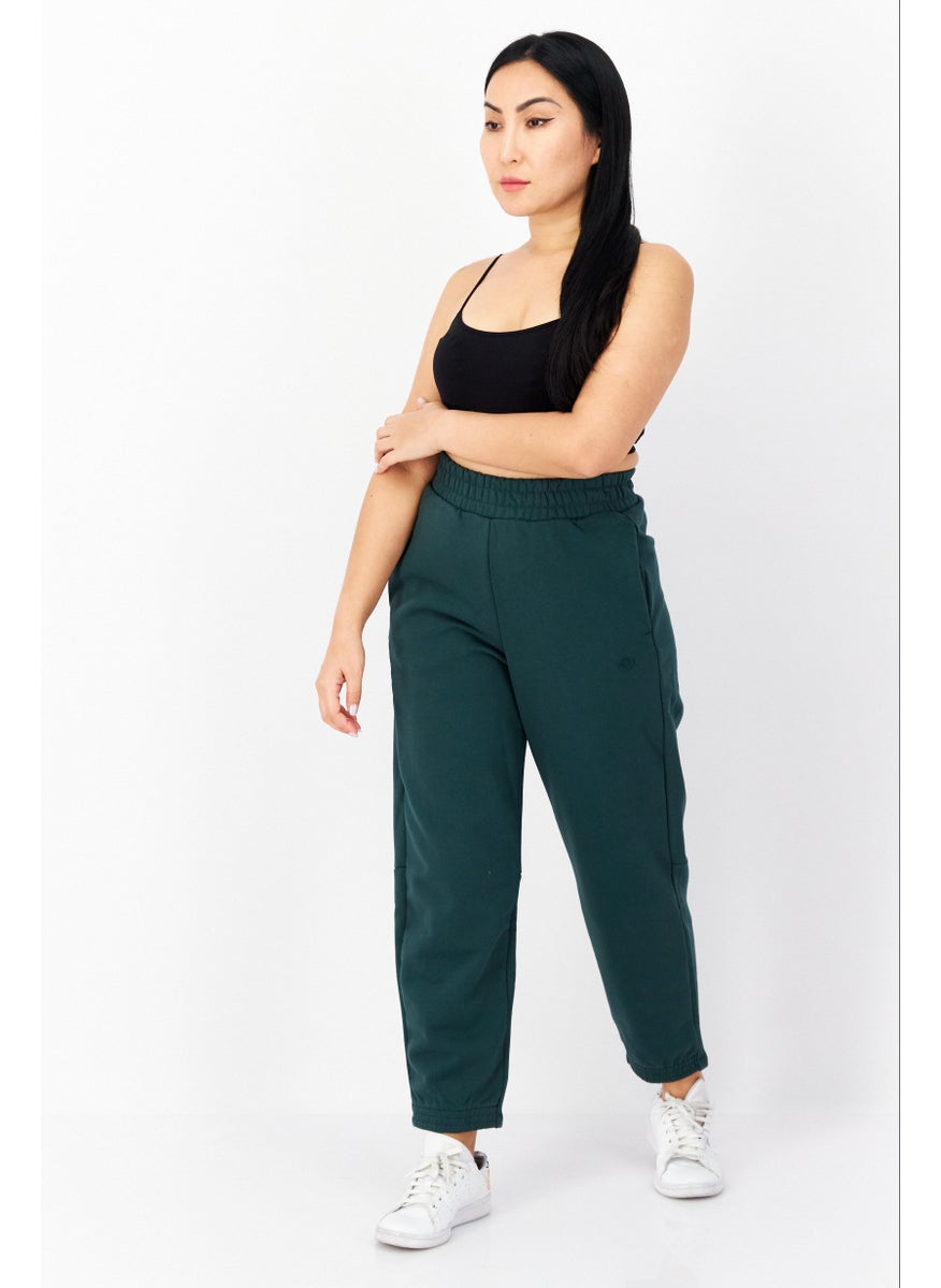 Women Sportswear Fit Outdoor Sweatpants, Green