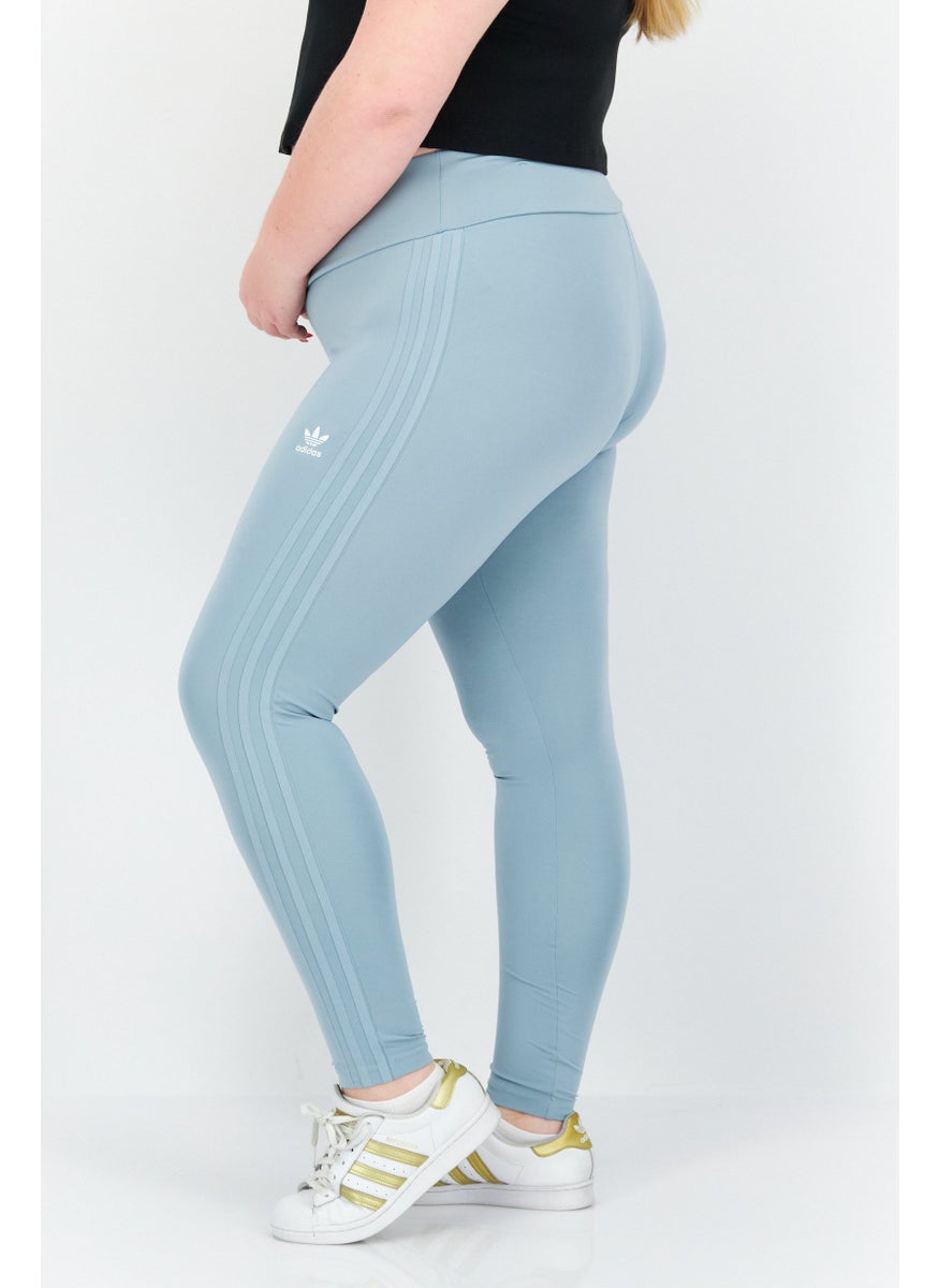 Women Plus Size Brand Logo Leggings, Blue