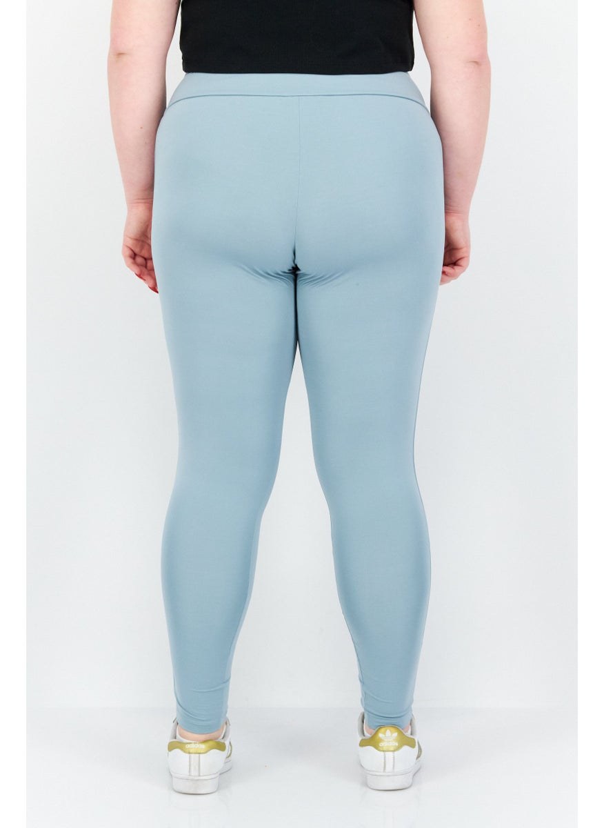 Women Plus Size Brand Logo Leggings, Blue