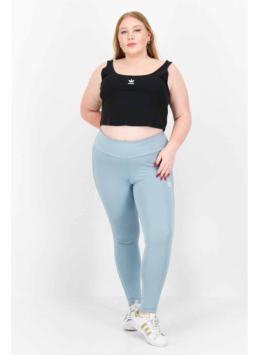 Women Plus Size Brand Logo Leggings, Blue