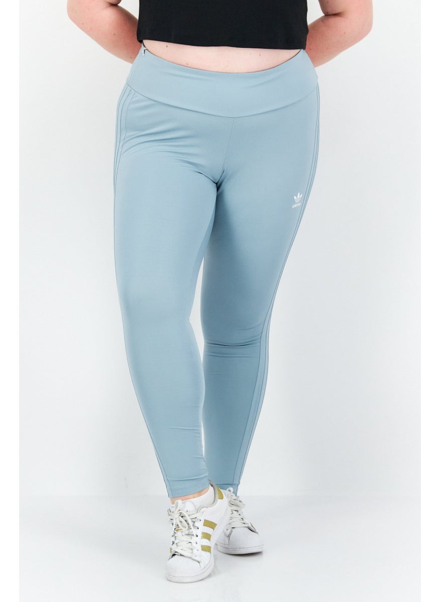 Women Plus Size Brand Logo Leggings, Blue