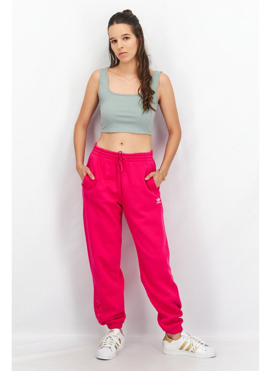 Women Sportswear Fit Embroidered Logo Jogger Pants, Fuchsia