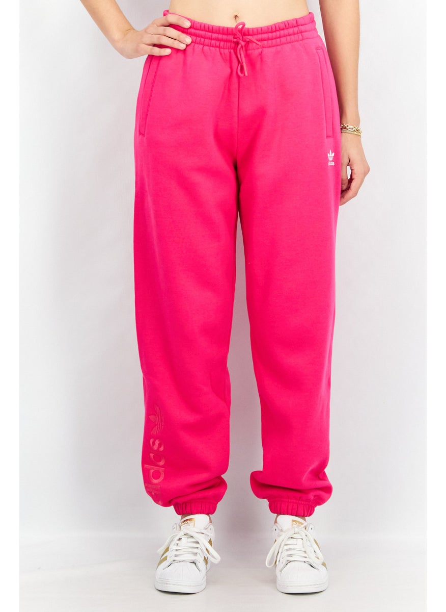 Women Sportswear Fit Embroidered Logo Jogger Pants, Fuchsia