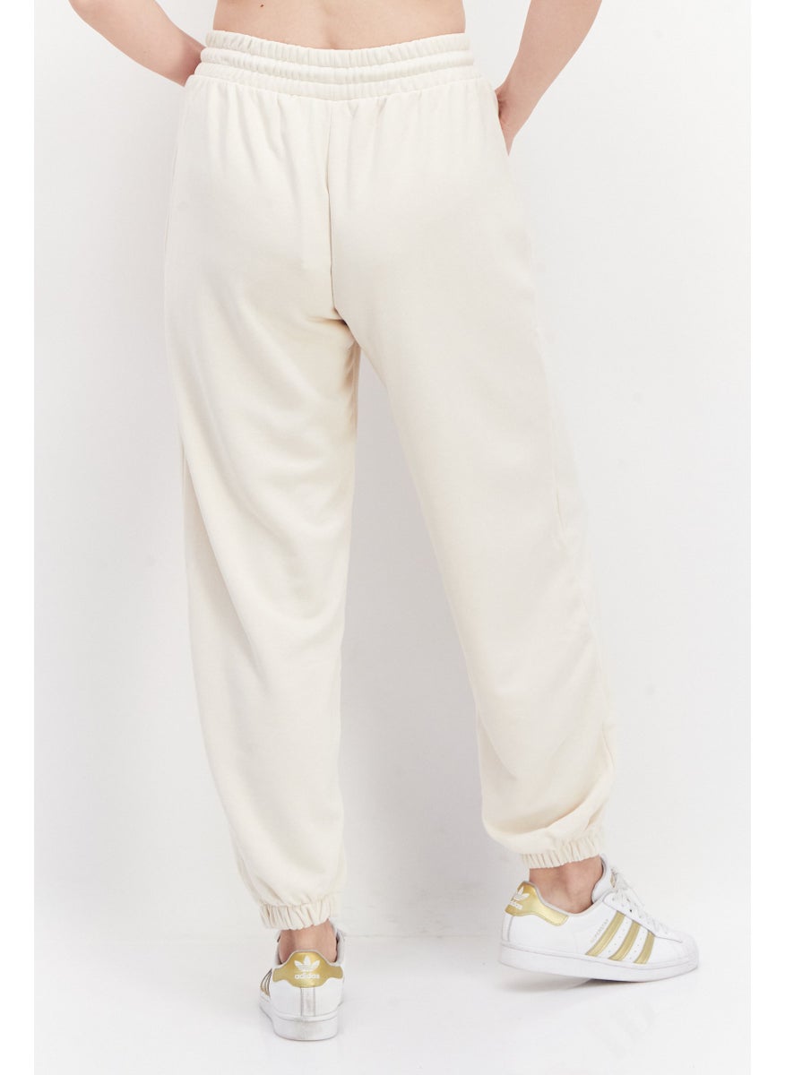 Women Sportswear Fit Training Sweatpants, Cream