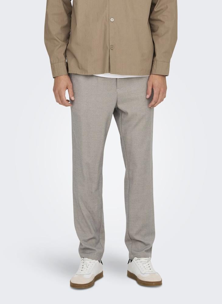 Sinus Drawstring Stright Sweatpants