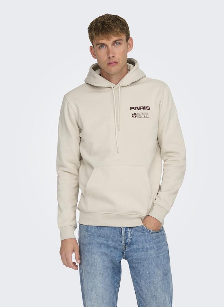 Bernie Drawstring Pocket Detail Hoodie