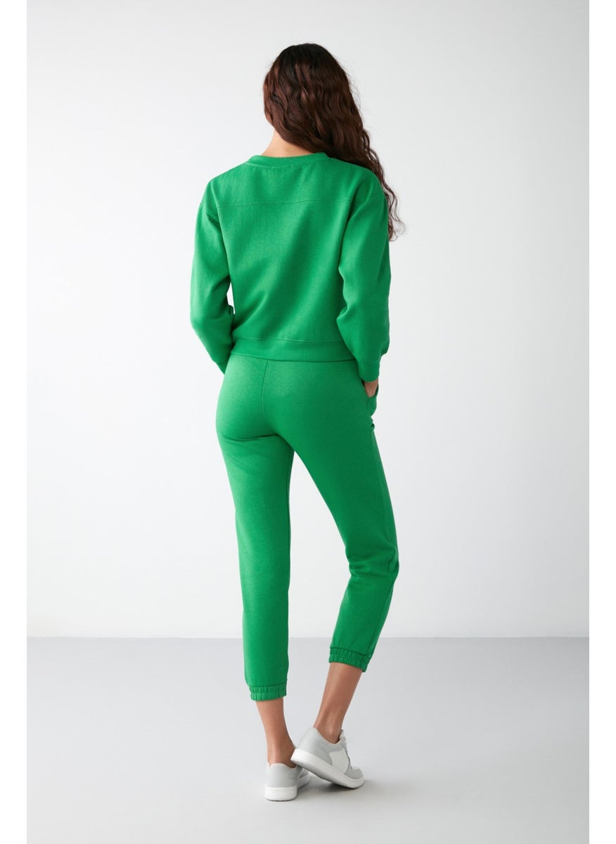 Lona Basic Relaxed Green Sweatshirt