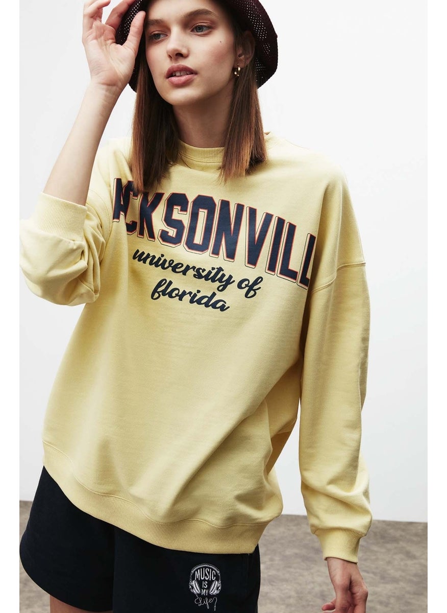 Ramona Oversize Yellow Sweatshirt