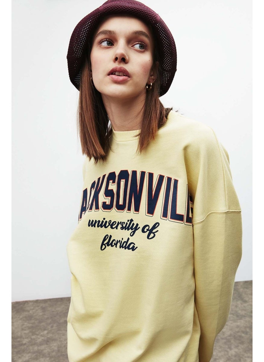 Ramona Oversize Yellow Sweatshirt