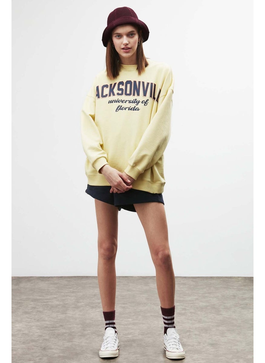 Ramona Oversize Yellow Sweatshirt